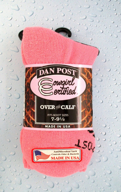 Dan Post Women's Accessories - Certified Cowgirl / OTC Socks - Pink