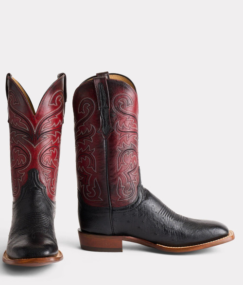 Lucchese Men's Boots - Lance - Black / Black Cherry