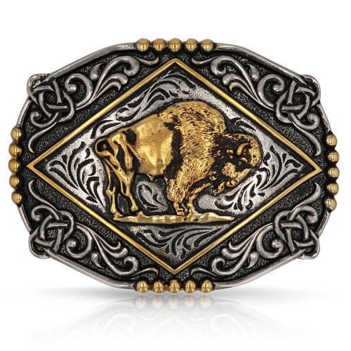 Montana Silversmith Accessories - 2 Tone Majestic Valor Attitude Buckle