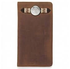 Leegin / Brighton Men's Accessories - The Buckaroo Checkbook Wallet - Brown