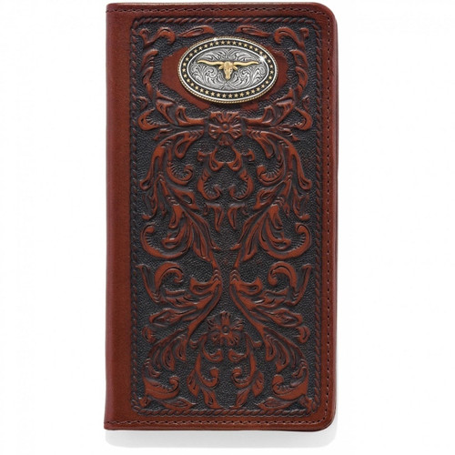 Leegin / Brighton Men's Accessories - Texas Heritage Checkbook Wallet - Tan