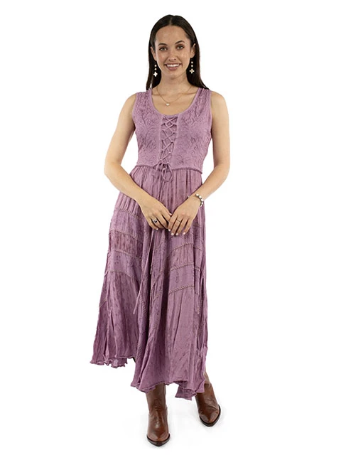 Scully Women's Dress - Honey Creek Collection - Full Length / Lace Up - Dusk