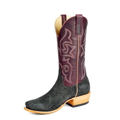 Horse Power by Anderson Bean Men's Boots - Grey Carpincho / Wine Texas