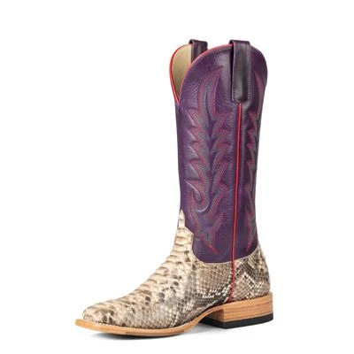 Macie Bean Women's Boots - Mink Python / Purple Texas