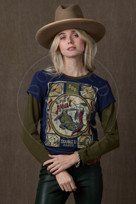 Double D Ranch Women's  - Easy Heat Tee - Oxford