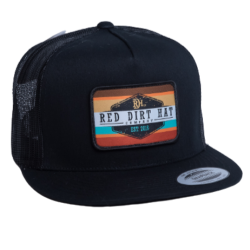Red Dirt Hat Co Cap - Army Sunset - Black