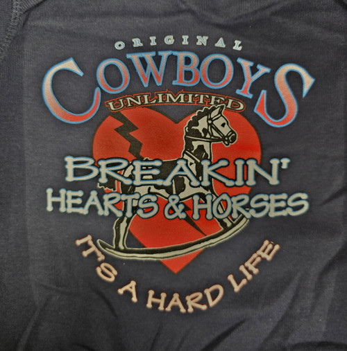 Moss Brothers Infant Shirt - Onesie / Creeper - Breakin' Hearts - Navy