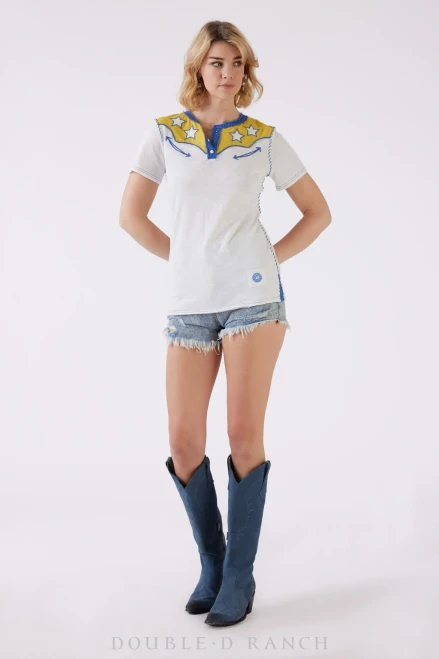 Double D Ranch Women’s - Flirt Blush Tee - Cottonwood