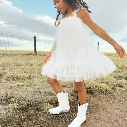 Lane Kids Boots - Cloud 9 / Smokeshow - Matte White