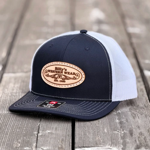 Billy's Western Wear Caps - Logo - Richardson 112 - Navy / White