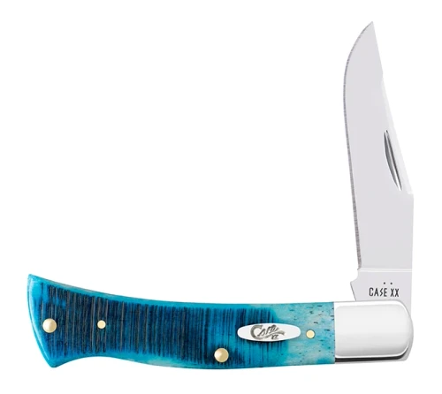 Case Knives Accessories - Sawcut Jigged / Caribbean Blue Bone