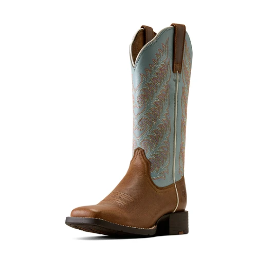 Ariat Women's Boots - Round Up Mesa - Pine Brown / Slate
