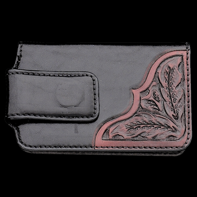Vogt Mens Accessories - Wallets - Chocolate Brown Leather Wallet with Hand  Tooled Floral Corners - Billy's Western Wear