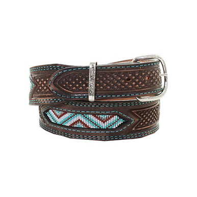 Jasper & Jeera Vintage Vibes beaded brown belt Jasper & Jeera Accessories for Women on Sale up to 90% Off  main image 3