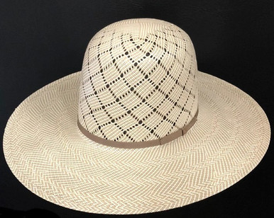 SH507 Tan extra wide brim straw hat — Harlem's Heaven Hats