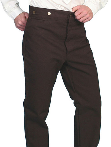 Scully Men's Pants - Range Wear - Cotton Canvas - Walnut - Billy's