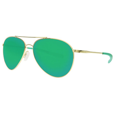 Costa Sunglasses - Piper - Shiny Gold / Green Mirror  display picture 2