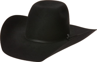 Ariat Western Cowboy Hat Adult 6X Rabbit Fur A7630401 Black