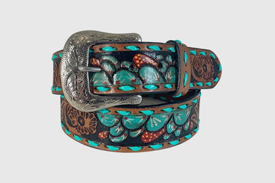 Distressed Brown Leather Belt with Jade and Silver belt buckle Yukon Jade Nugget Brown Leather Belt - Etsy Canada main image 2
