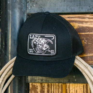 Lazy J Ranch White Conquest Classic Five Panel Trucker Hat