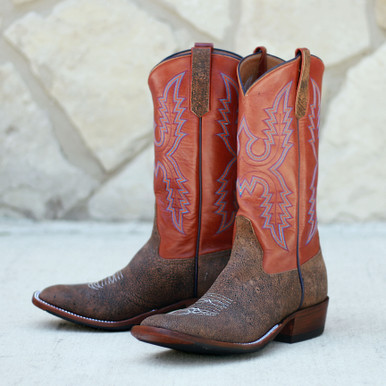 Rios of Mercedes Men's Boots - Rust Safari Giraffe / Ice Calf