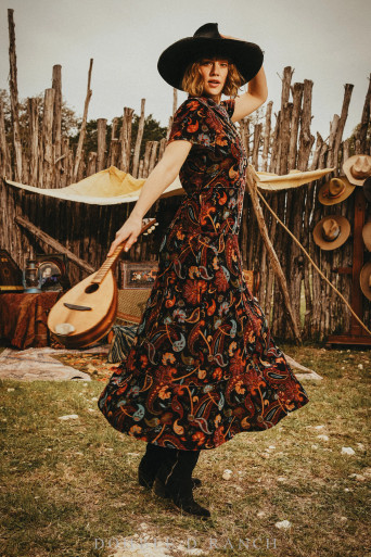 Double D Ranchwear Women's Dress - Midnight Garden - Billy's