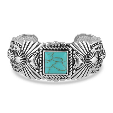 Montana Silversmith Accessories - Flourished Turquoise Cuff