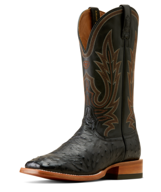 Ariat Men's Boots - Showboat / Black FQ Ostrich - Billy's
