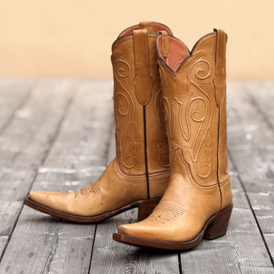 Black Jack Women's Boots - Ranch Hand Leather #405 - Burnished