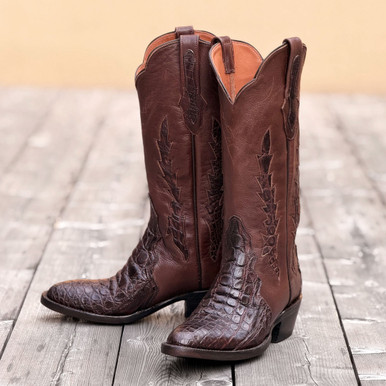 Black Jack Women's Boots - Caiman Crocodile Flank #1415 - Triad