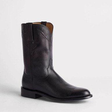 Lucchese Classics Handmade Baby Buffalo roper l3515 size 9 EE color black $895 LUCCHESE CLASSICS BLACK LEATHER MEN main image 3