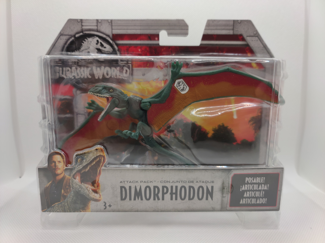 Jurassic World Attack Pack Dimorphodon (Green) Action Figure MOC