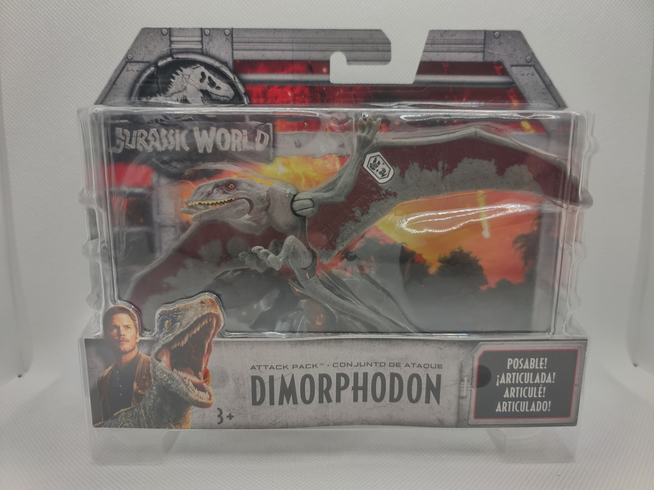 Jurassic World Attack Pack Dimorphodon (Gray) Action Figure MOC
