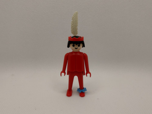 Playmobil 1974 Native American Figure (Red) (Loose)