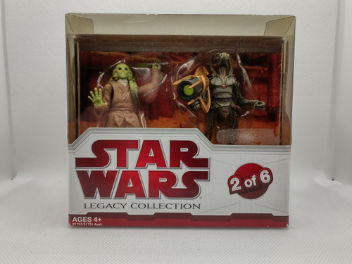 Star Wars LC 2009 AOTC Geonosis Arena Showdown with Kit Fisto and Geonosian Warrior MIB