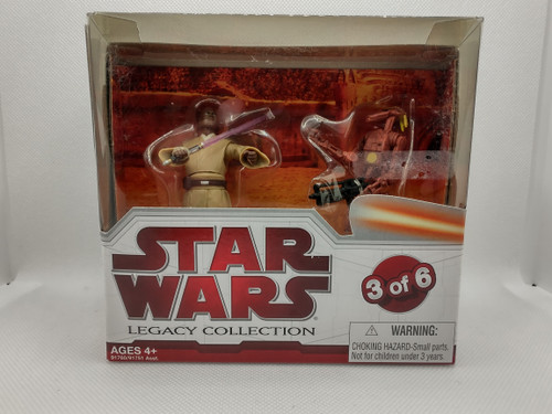 Star Wars LC 2009 AOTC Geonosis Arena Showdown with Mace Windu and Battle Droid Commander MIB