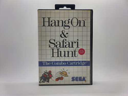 Sega Master System 1986 Hang On and Safari Hunt Video Game (Pre-owned)