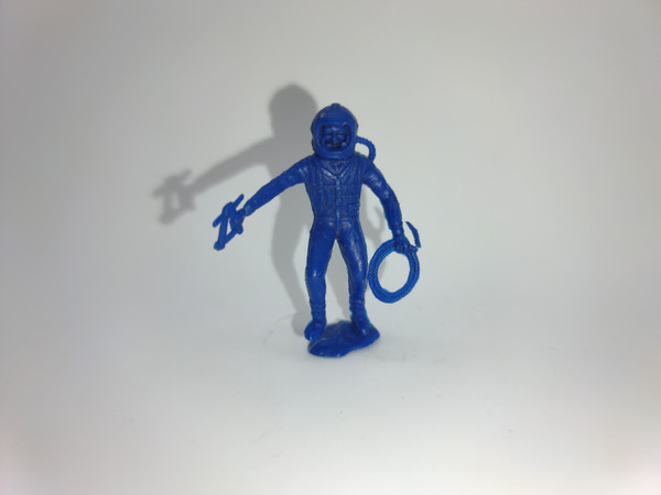 Blue astronaut figure by Marx