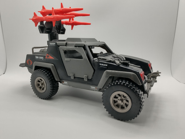 GI Joe Cobra Stinger Jeep vehicle by Hasbro (front right)