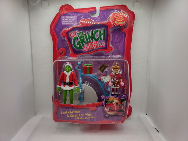 How the Grinch Stole Christmas Santa Grinch and Cindy Lou Who Action Figure 2-pack by Playmates