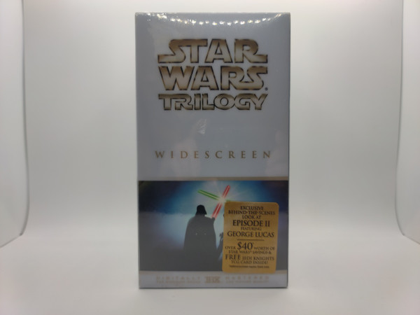 Star Wars Original Trilogy VHS widescreen movie set