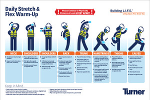 T133 Daily Stretch & Flex Warm-Up 24"x36"