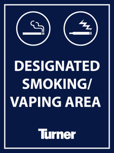 T065 Designated  Smoking Area 18"x24"