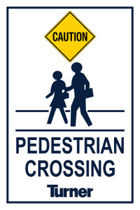 T089 Pedestrian Crossing 24"x36"