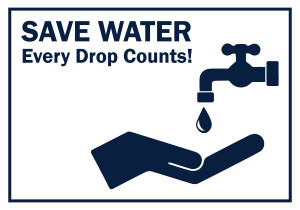 T128 Save Water 7"x10"