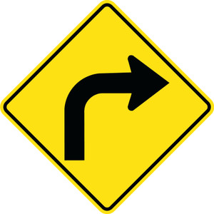 WA-2R Reflective Sign 60x60 cm