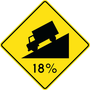 WA-21 Reflective Sign 75x75 cm