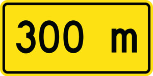 WA-23t Reflective Sign 30x60 cm