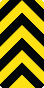 WA-33LR Reflective Aluminum Sign 45x90 cm