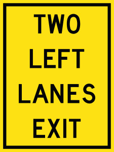 WA-57L Reflective Sign 90x120 cm